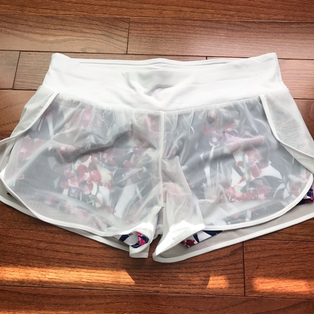 Fabletics Mesh Overlay Shorts